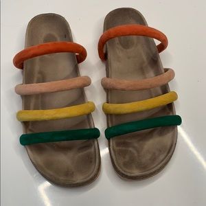 Charlotte Stone ‘Gloria’ Sandals Slides, Sz 9
